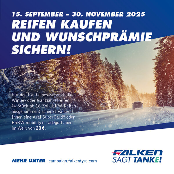 Falken sagt Tanke!